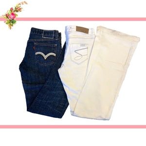 💚 X2 Bootcut Bell Bottom Jeans Levi's 7 Seven 26